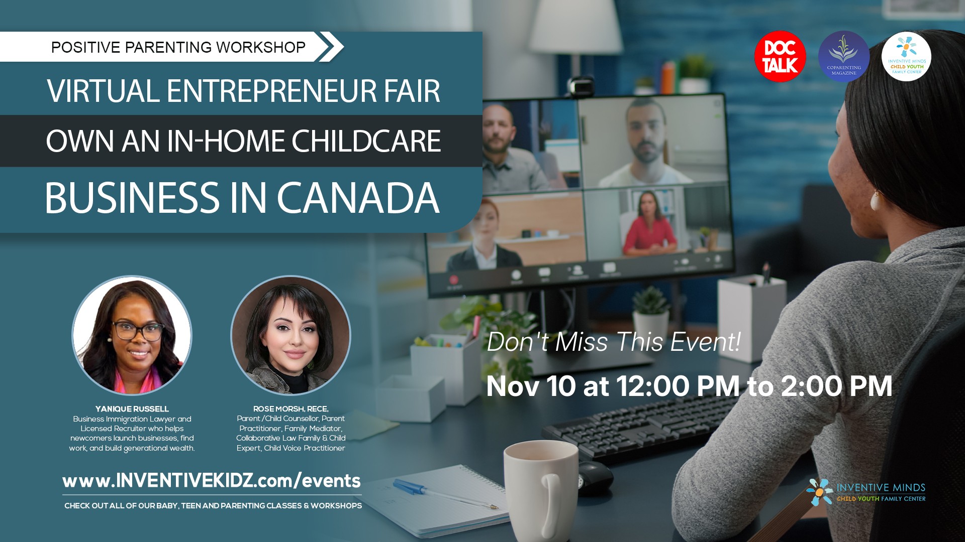 Virtual Entrepreneur Job Fair – Own an In-Home Childcare Business in Canada Watermarked Image